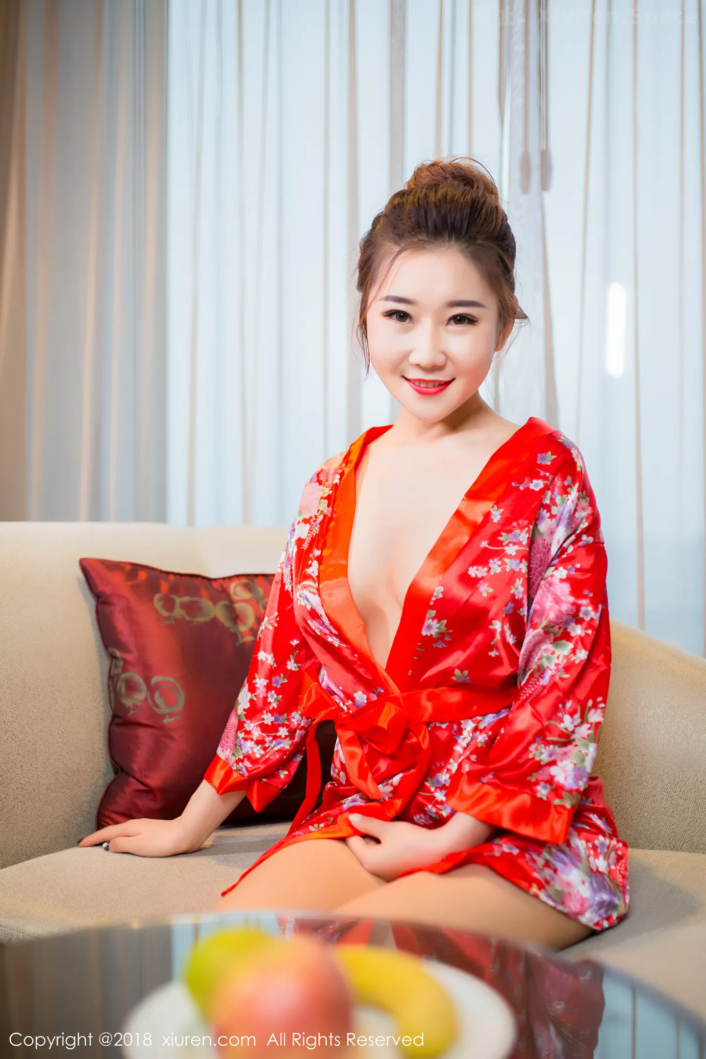 图片[3]-[XiuRen秀人网]VOL.892 嫩模棉花糖candy红色和服秀傲人豪乳+半透内衣诱惑写真63P-秀人网官方网站